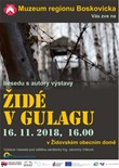 Pozvánka na besedu k výstavě Židé v gulagu 16. 11. 2018