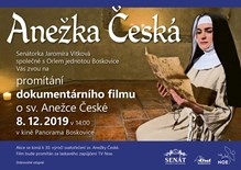 Pozvánka na promítání dokumentu o sv. Anežce České