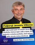Podpora od Zdeňka Peši, starosty Olešnice a předsedy MAS Boskovicko PLUS